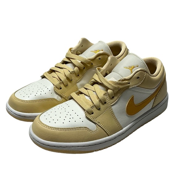 Jordan Shoes - Nike Women’s Air Jordan 1 Low Sail Yellow Ochre’